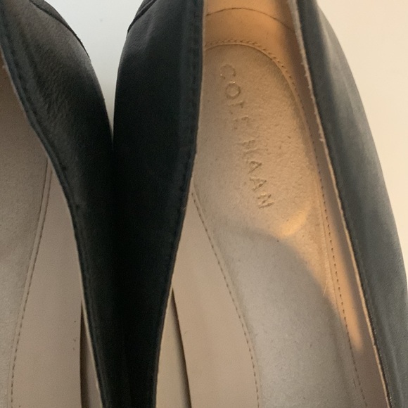 Cole Haan- US7 grainy Leather loafer W16082 black genuine leather New - Picture 7 of 8